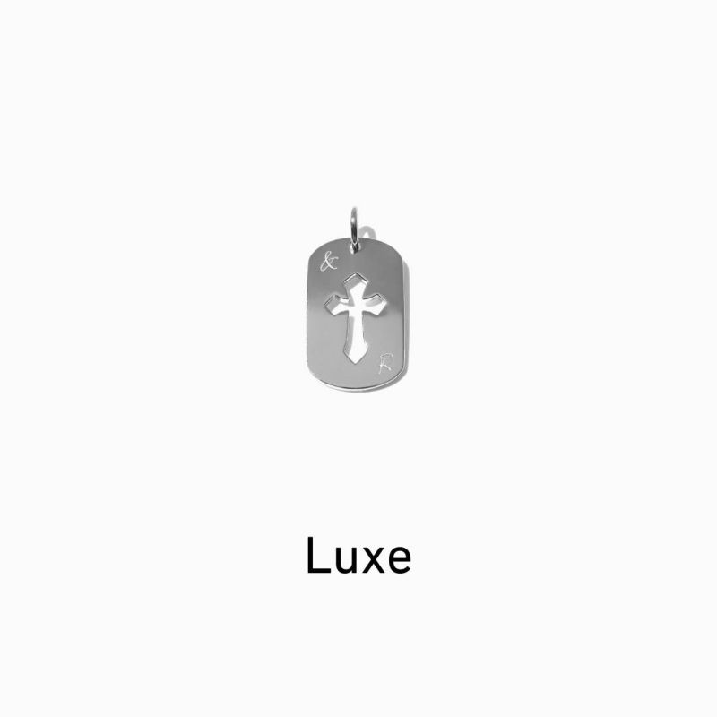 三山凌輝　&RADI　チャーム　クロスプレート　南京錠　モチーフ Padlock Charm【Luxe】 (Silver) | &RADI
