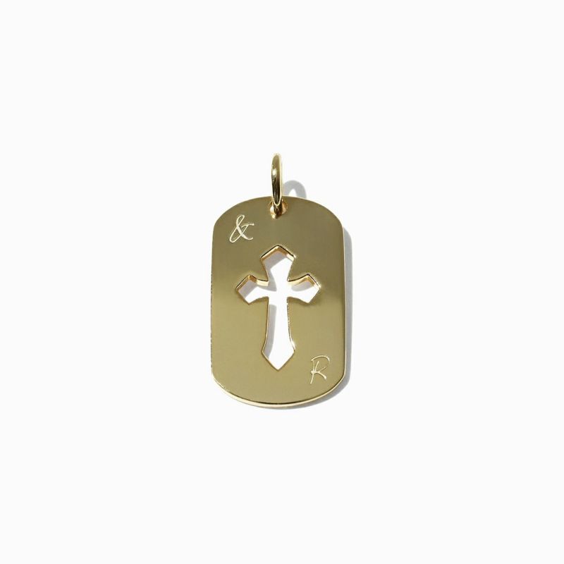 Cross Plate Charm