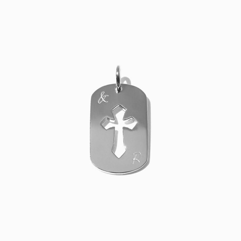 Cross Plate Charm